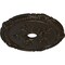 Ekena Millwork Attica with Rose Ceiling Medallion (Canopies up to 4 1/2"), 26"OD x 3 3/4"ID x 1 1/2"P, Stone Hearth CM26ATSHF - alternate 2